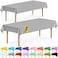 DecorRack 2 Rectangular Tablecloths BPAFree Plastic 54 x 108 Inch Disposable or Reusable Table Cover for Parties Picnic Outdoor Silver 2 Pack Individually Wrapped