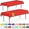 DecorRack 2 Rectangular Tablecloths BPAFree Plastic 54 x 108 inch Dining Table Cloth Rectangle Table Cover for Parties Picnic Camping and Outdoor Disposable or Reusable Red 2 Pack