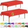 DecorRack 2 Rectangular Tablecloths BPAFree Plastic 54 x 108 inch Dining Table Cloth Rectangle Table Cover for Parties Picnic Camping and Outdoor Disposable or Reusable Red 2 Pack