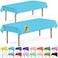 DecorRack 2 Rectangular Tablecloths BPAFree Plastic 54 x 108 inch Dining Table Cloth Rectangle Table Cover for Parties Picnic Camping and Outdoor Disposable or Reusable Turquoise 2 Pack