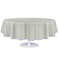 Grandipity Light Grey Plastic Table Cloth Disposable 6 Pk 84in Round Tablecloth Premium Party Table Cloths Disposable Perfect Table Cloth Round Cover for Any Table Up to 6 Feet