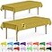 DecorRack 2 Rectangular Tablecloths BPAFree Plastic 54 x 108 Inch Disposable or Reusable Table Cover for Parties Picnic Outdoor Gold 2 Pack Individually Wrapped