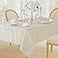 Newbridge 60 x 102 Inch Rectangle Fabric Tablecloth Elegance Plaid 100 Polyester No Iron Soil Resistant Dining Room Party and Banquet Table Cover Solid Textured Beige