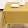 Lintex Cafe Hotel Linen Look Vinyl Flannel Backed Tablecloth Heavyweight 4 Gauge 52 x 52 Inch Square Gold Indoor Outdoor Waterproof Wipe Clean Table Cover