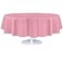 Grandipity Pink Plastic Table Cloth Disposable 6 Pk 84in Round Tablecloth Premium Party Table Cloths Disposable Perfect Table Cloth Round Cover for Any Table Up to 6 Feet