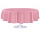 Grandipity Pink Plastic Table Cloth Disposable 6 Pk 84in Round Tablecloth Premium Party Table Cloths Disposable Perfect Table Cloth Round Cover for Any Table Up to 6 Feet