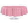 Grandipity Pink Plastic Table Cloth Disposable 6 Pk 84in Round Tablecloth Premium Party Table Cloths Disposable Perfect Table Cloth Round Cover for Any Table Up to 6 Feet