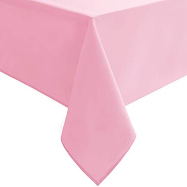 Hiasan Pink Tablecloth Rectangle Waterproof Spillproof and Washable Oblong Table Cloth for Dining Room and Kitchen 54 x 108 Inch