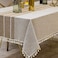Deep Dream Tablecloths Waterproof Table Cloth Linens Wrinkle Free AntiFading Rustic Table Cover Decoration for Kitchen Dinning Christmas RectangleOblong 55x7046 Seats Light Coffee