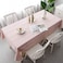 Pahajim Rectangular Cotton Linen Tablecloths Farmhouse Outdoor Table Cover with Tassels Wrinkle Free Washable Heavyweight Cloth for Dining Camping Picnic55x71 46 Seats