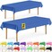 DecorRack 2 Rectangular Tablecloths BPAFree Plastic 54 x 108 Inch Disposable or Reusable Table Cover for Parties Picnic Outdoor Royal Blue 2 Pack Individually Wrapped