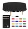 D&amp;Z DZ Plastic Table Cloth Disposable 12 Pack Black Round Tablecloth Individually Wrapped for IndoorOutdoor 84 Inch Table Cover for Party Picnic Birthday Wedding Dinner