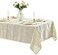 Newbridge Barcelona Luxury Damask Fabric Tablecloth 70 Extra Wide x 108 Rectangle Antique White 100 Polyester No Iron Soil Resistant Dining Room Party and Banquet Table Cover