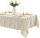 Newbridge Barcelona Luxury Damask Fabric Tablecloth 70 Extra Wide x 108 Rectangle Antique White 100 Polyester No Iron Soil Resistant Dining Room Party and Banquet Table Cover