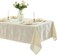 Newbridge Barcelona Luxury Damask Fabric Tablecloth 70 Extra Wide x 108 Rectangle Antique White 100 Polyester No Iron Soil Resistant Dining Room Party and Banquet Table Cover