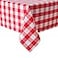 Hiasan Checkered Rectangle Tablecloth Stain Resistant Waterproof and Wrinkle Resistant Washable Table Cloth for Dining Room 54 x 80 Inch Red and White Gingham Pattern