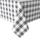 Hiasan Checkered Tablecloth Rectangle Stain Resistant Waterproof and Washable Table Cloth Gingham for Outdoor Picnic Holiday Dinner 60 x 102 Inch Grey and White