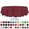 Grandipity Burgundy Plastic Table Cloth Disposable 6 Pk 84in Round Tablecloth Premium Party Table Cloths Disposable Perfect Table Cloth Round Cover for Any Table Up to 6 Feet