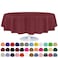 Grandipity Burgundy Plastic Table Cloth Disposable 6 Pk 84in Round Tablecloth Premium Party Table Cloths Disposable Perfect Table Cloth Round Cover for Any Table Up to 6 Feet