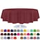 Grandipity Burgundy Plastic Table Cloth Disposable 6 Pk 84in Round Tablecloth Premium Party Table Cloths Disposable Perfect Table Cloth Round Cover for Any Table Up to 6 Feet