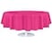 Grandipity Hot Pink Plastic Table Cloth Disposable 6 Pk 84in Round Tablecloth Premium Party Table Cloths Disposable Perfect Table Cloth Round Cover for Any Table Up to 6 Feet
