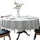 Dimatic Heavyweight Cotton and Linen Tablecloth Plaid Tassel Round Table Cover Suitable for Small Kitchen and Dining Room Tables 30 Inches 40 Inches in Diameter Round Grey