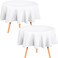 Utopia Kitchen Round Table Cloth 2 Pack70 Inches White Tablecloth Machine Washable Polyester Table Cover for Dining Buffet Parties Picnics Events Weddings and Restaurants