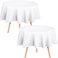 Utopia Kitchen Round Table Cloth 2 Pack70 Inches White Tablecloth Machine Washable Polyester Table Cover for Dining Buffet Parties Picnics Events Weddings and Restaurants