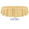 Grandipity Ivory Plastic Table Cloth Disposable 6 Pk 84in Round Tablecloth Premium Party Table Cloths Disposable Perfect Table Cloth Round Cover for Any Table Up to 6 Feet