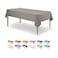 Party Dimensions Silver Disposable Plastic Tablecloth for Rectangle Tables 12 Pack Premium Decorative Table Cloths for Parties Events Weddings Indoors Outdoors 54 x 108 inches Plastic Table Cover