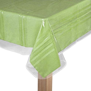 BNYD Clear Plastic Tablecloth Protector Table Cloth Vinyl 60 x 90