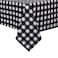 sancua Checkered Vinyl Rectangle Tablecloth 52 x 70 Inch 100 Waterproof Oil Proof Spill Proof PVC Table Cloth Wipe Clean Table Cover for Dining Tables Buffet Parties Black and White