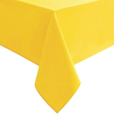 Hiasan Waterproof Tablecloth Rectangle Washable Fabric Table Cloth for Dining Room Kitchen Birthday Party and Outdoor Use Yellow 54 x 108 Inch