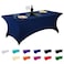 LZY Spandex Fitted Stretch Table Cover for 6 ft or 4ft or 8ft Folding Table Rectangular Cocktail Tablecloth Perfect for Party or Banquet