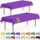 DecorRack 2 Rectangular Tablecloths BPAFree Plastic 54 x 108 Inch Disposable or Reusable Table Cover for Parties Picnic Outdoor Purple 2 Pack Individually Wrapped