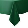 Biscaynebay Textured Fabric Christmas Tablecloths 60x108 Inches Rectangular Hunter Green Water Resistant Tablecloths for Dining Kitchen Wedding Parties etc Machine Washable