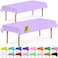 DecorRack 2 Rectangular Tablecloths BPAFree Plastic 54 x 108 inch Dining Table Cloth Rectangle Table Cover for Parties Picnic Camping and Outdoor Disposable or Reusable Lavender 2 Pack