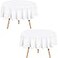 Utopia Kitchen Round Table Cloth 2 Pack90 Inches White Tablecloth Machine Washable Polyester Table Cover for Dining Buffet Parties Picnics Events Weddings and Restaurants