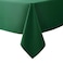 Biscaynebay Textured Fabric Christmas Rectangle Table Cloth 70x120 Inch Hunter Green Water Resistant Tablecloths for Dining Kitchen Wedding and Parties etc Machine Washable