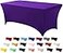 Utopia Kitchen Spandex Tablecloth 1 Pack 6FT Purple Tight Fitted Washable and Wrinkle Resistant Stretch Rectangular Patio Table Cover for Event Wedding Banquet Parties 72Lx30Wx30H Inch