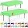 DecorRack 2 Rectangular Tablecloths BPAFree Plastic 54 x 108 Inch Disposable or Reusable Table Cover for Parties Picnic Outdoor Lime Green 2 Pack Individually Wrapped