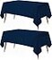 Utopia Kitchen Rectangle Table Cloth 2 Pack60x102 Inches Navy Blue Tablecloth Machine Washable Polyester Table Cover for Dining Buffet Parties Picnics Events Weddings and Restaurants