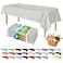 ZIMPLEWARE Premium Light Grey Plastic Table Cloth Disposable 12 Pk Plastic Tablecloths for Rectangle Tables 54in x 108in Party Table Cloths Disposable for 6ft to 8ft Rectangle Tables