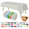 ZIMPLEWARE Premium Light Grey Plastic Table Cloth Disposable 12 Pk Plastic Tablecloths for Rectangle Tables 54in x 108in Party Table Cloths Disposable for 6ft to 8ft Rectangle Tables