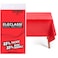 Eleclassi Red 12 Pack Premium Disposable Plastic Tablecloth 54 x 108 in Plastic Table Cloth Disposable Tablecloth for Rectangle Table Up to 8 Feet