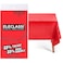 Eleclassi Red 12 Pack Premium Disposable Plastic Tablecloth 54 x 108 in Plastic Table Cloth Disposable Tablecloth for Rectangle Table Up to 8 Feet