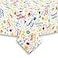 Cackleberry Home Happy Birthday Balloon Dogs Cotton Fabric Tablecloth 60 x 84 Oval