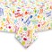 Cackleberry Home Happy Birthday Balloon Dogs Cotton Fabric Tablecloth 60 Round