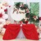 Fanqisi Red Rosette Tablecloth Satin Raised Rosettes 50 x102 Inches 3D Rose Floral Satin Rectangle Tablecloths for Wedding Banquet Party Baby Shower Sweet Cake