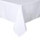sancua Square Tablecloth 70 x 70 Inch Water Resistant Spill Proof Washable Polyester Table Cloth Decorative Fabric Table Cover for Dining Tables Buffet Parties and Camping White